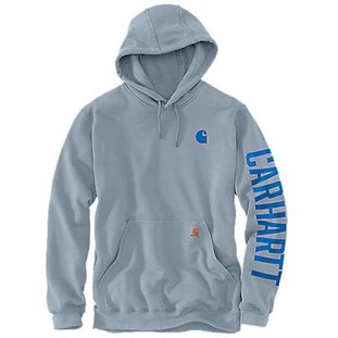 image of the Carhartt hoodie in Neptune blue