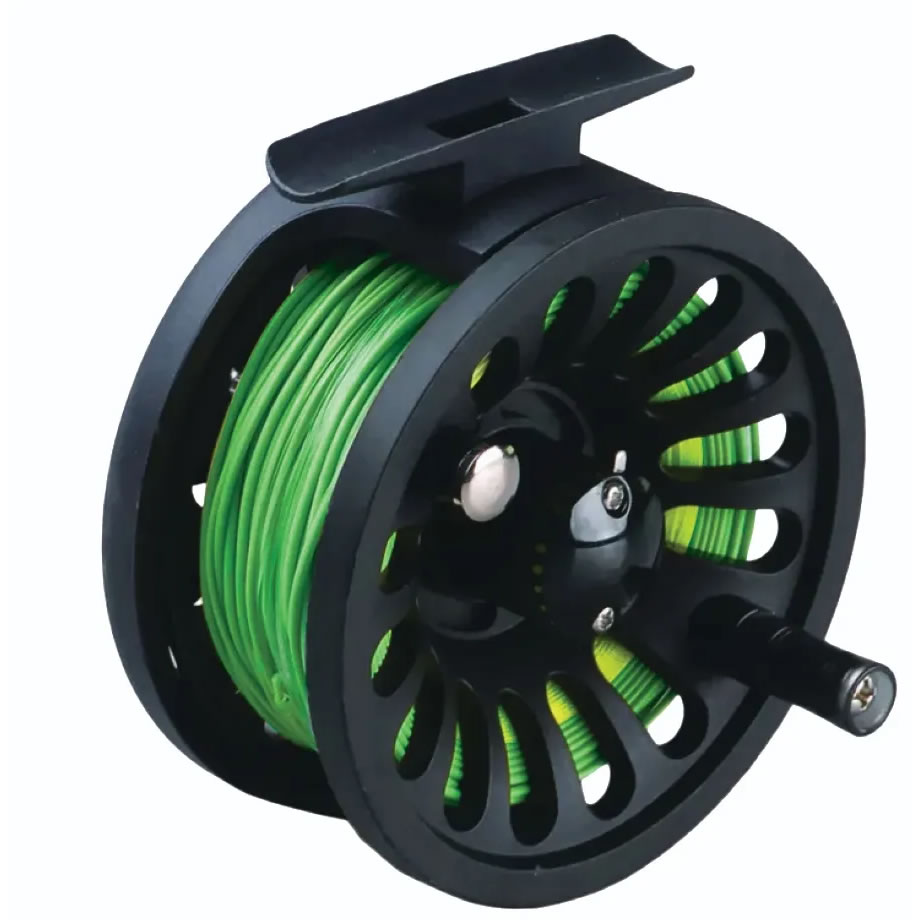Dennett Silverbrook Excel Pre-Loaded Large Arbour Graphite Fly Reel